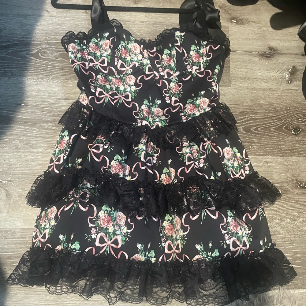 Widow floral mini dress